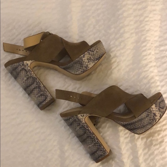 Snakeskin platform shoes - Picture 1 of 4